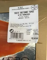 Truite bretonne fumee 8/10 tranches