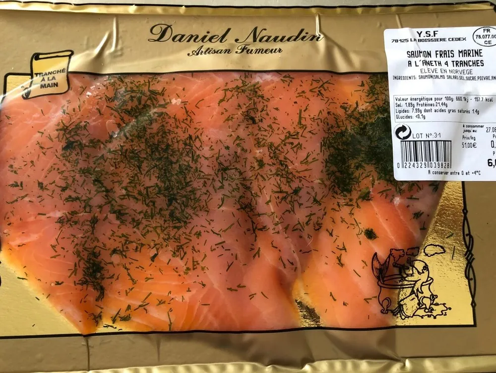 Saumon frais marine a l aneth