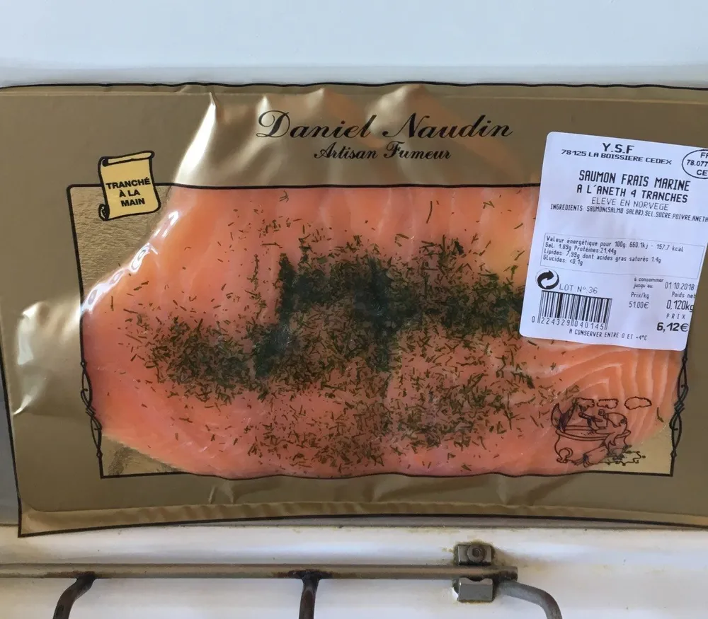 Saumon frais mariné