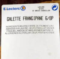 Galette Frangipane 6/8 parts