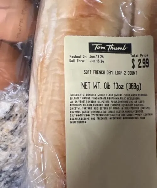 Soft French Demi Loaf 2 Count