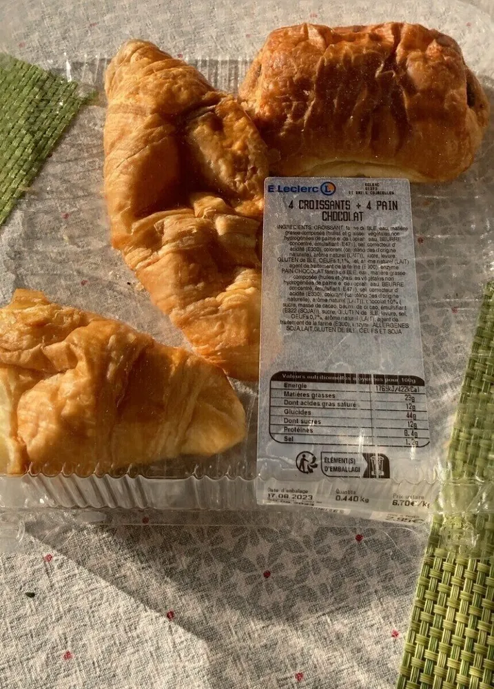 Croissants et pain chocolat