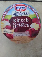 Löffelglück Kirschgrütze mit Vanillecreme