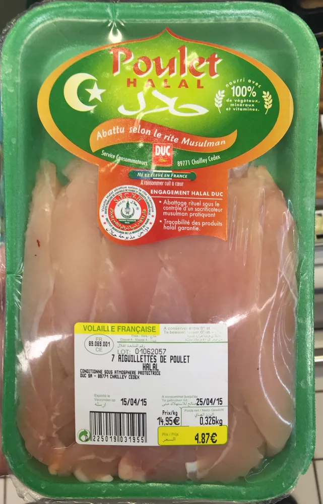 Aiguillettes de poulet