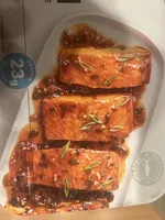 Seared Salmon in a Soy, Honey, & Ginger Sauce