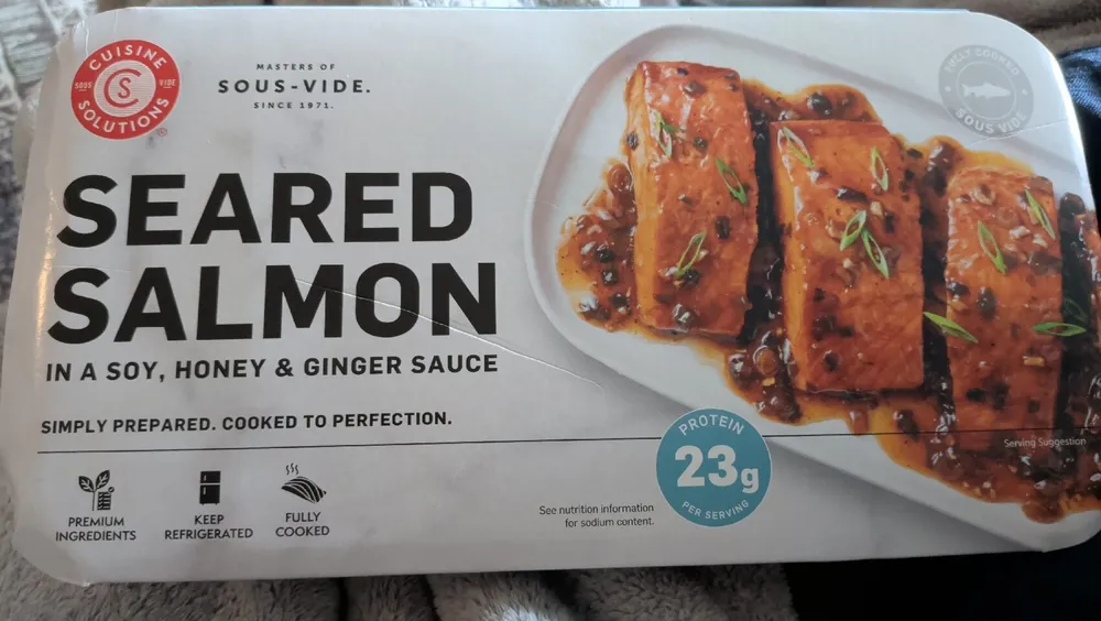 Seared Salmon in a Soy, Honey & Ginger Sauce