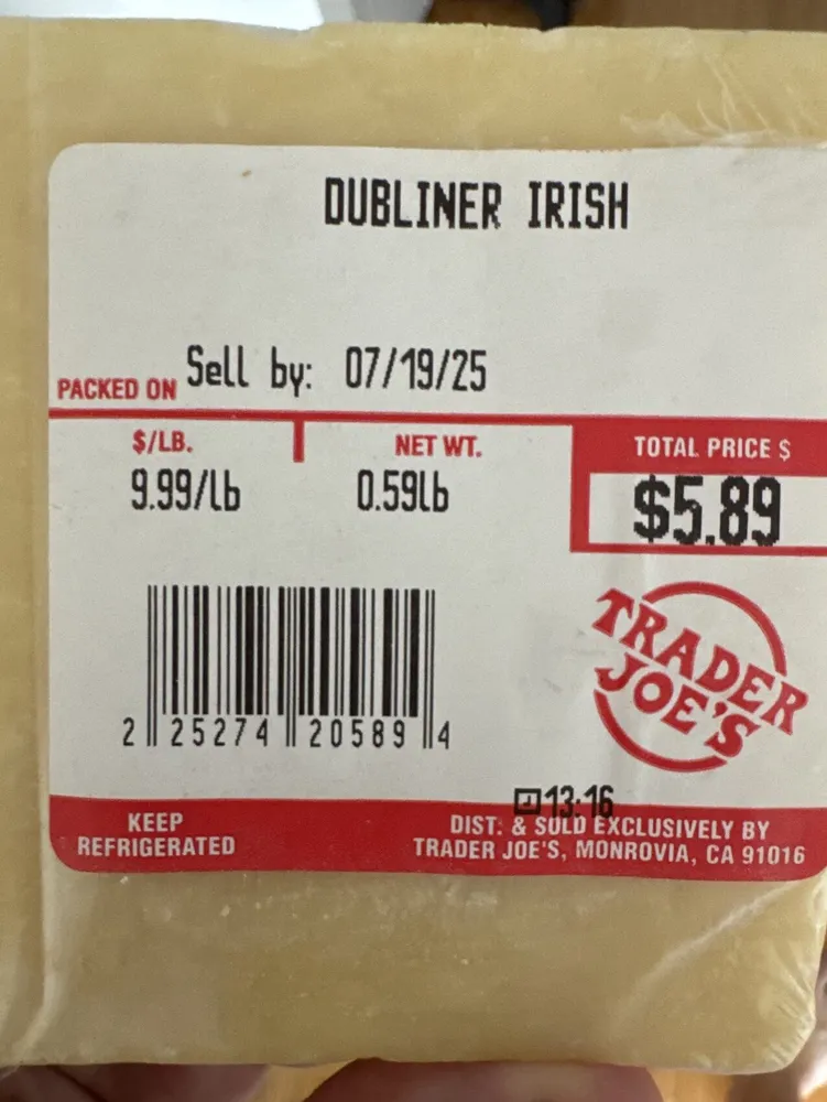 Dubliner Cheese