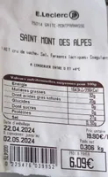 Fromage au lait cru de vache