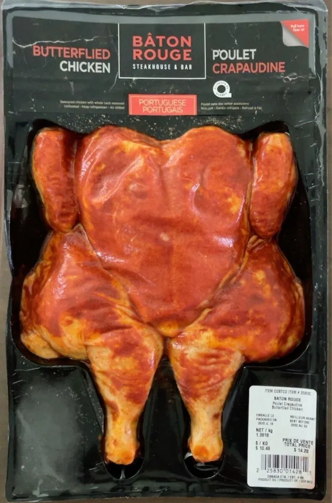 Butterflied chicken