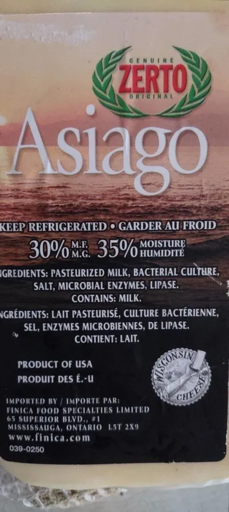 Asiago cheese