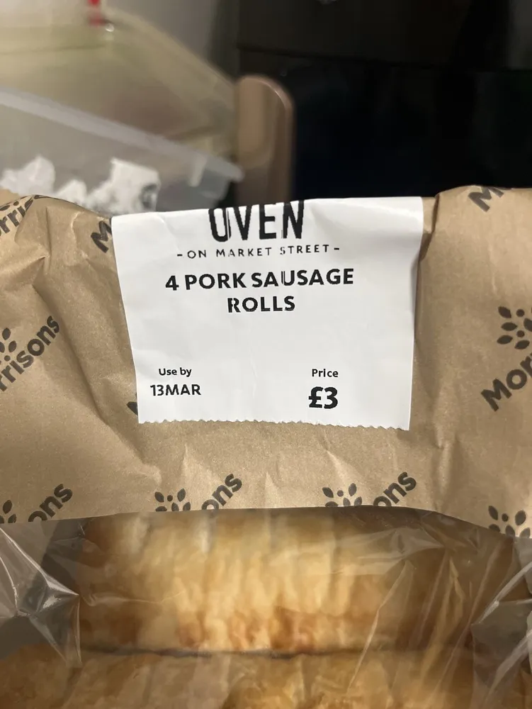 Pork sausage rolls