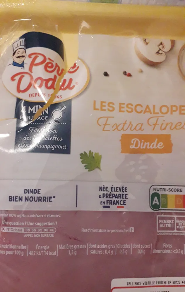 Escalopes Extra Fines de dinde