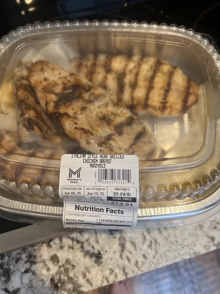ITALIAN STYLE HERB GRILLED CHICKEN BREAST