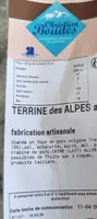 Terrine des alpes au génépi