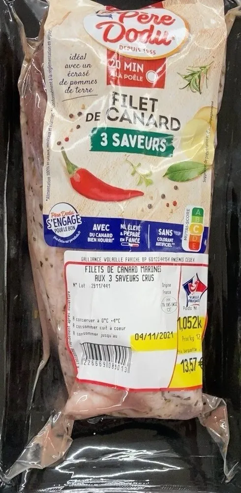 Filet de canard 3 saveurs