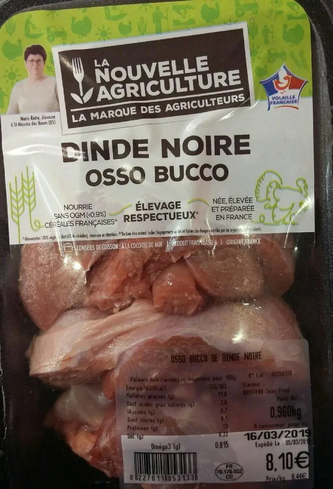 dinde noire osso bucco