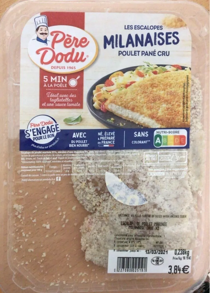 Les escalopes milanaises