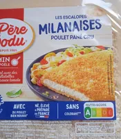 Escalopes milanaise poulet pané cru