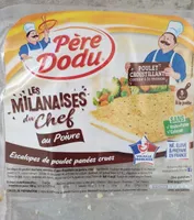 Escalopes de poulet panées milanaise au poivre