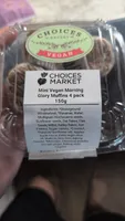 Mini Vegan Morning Glory Muffins 4 pack