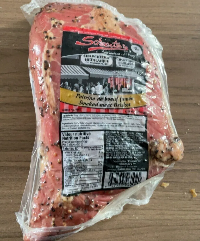 Poitrine boeuf fumée