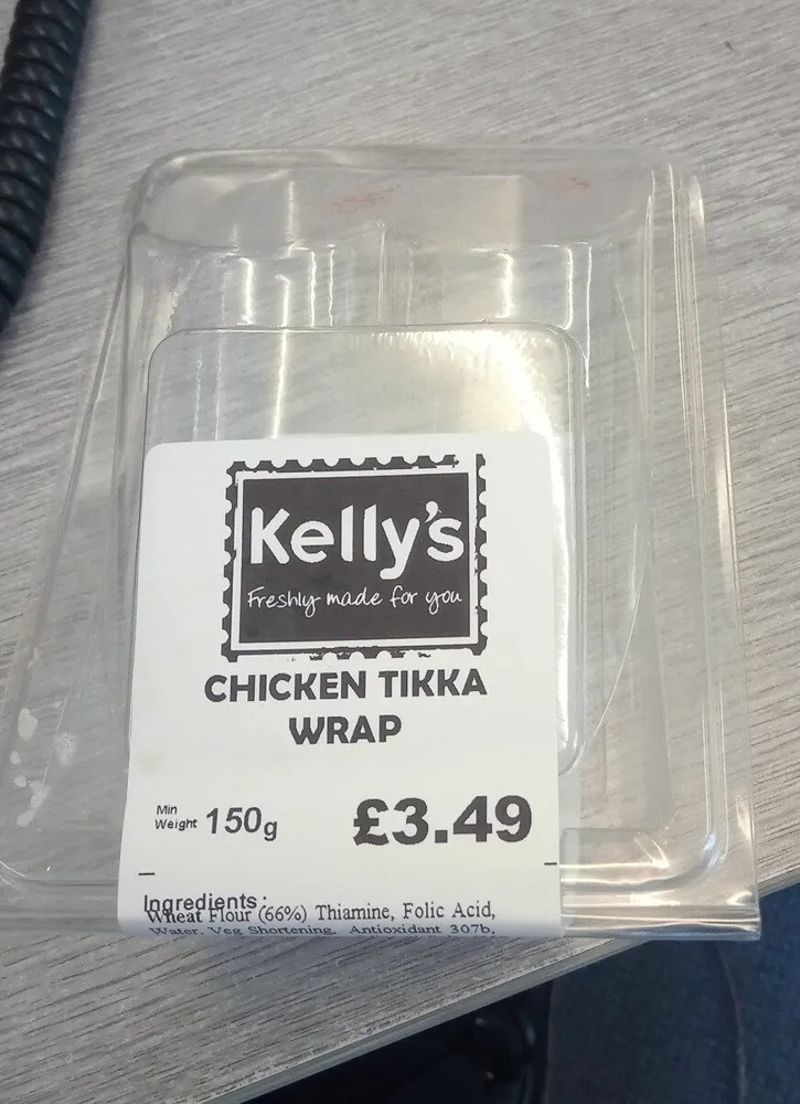Chicken tikka wrap