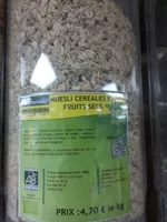 Muesli céréales et fruits secs