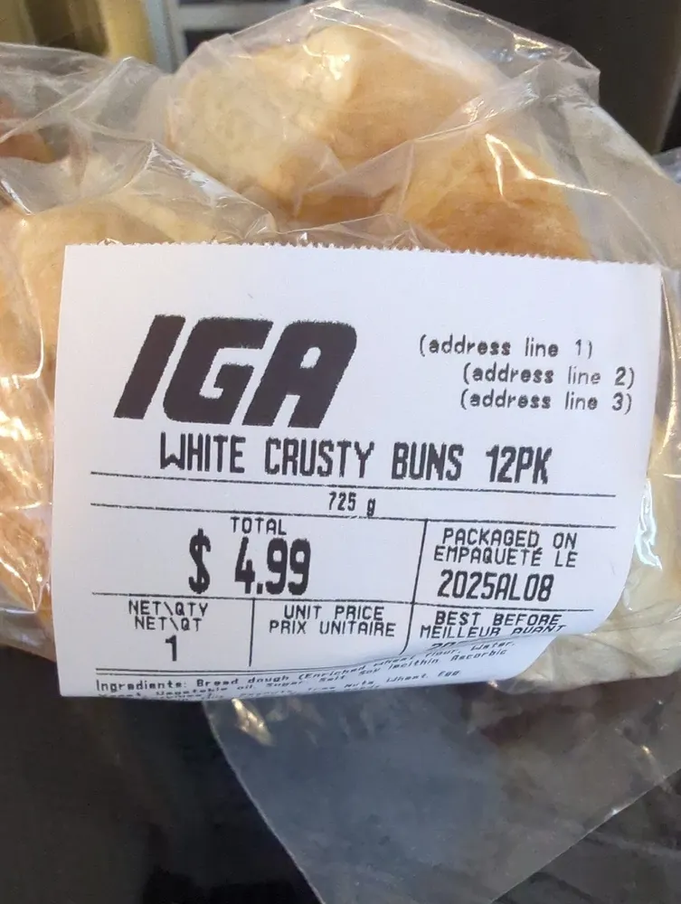 WHITE CRUSTY BUNS