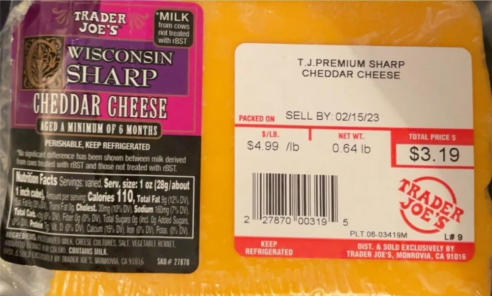 Wisconsin Sharp Cheddar Cheese