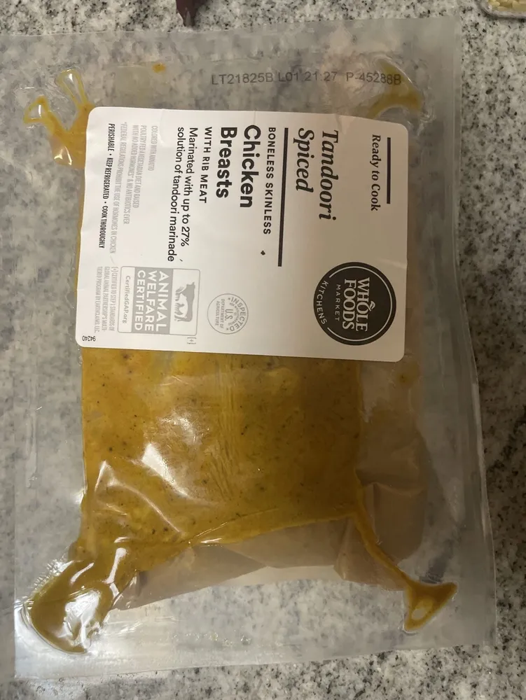 Tandoori Spiced Boneless Chicken Breast