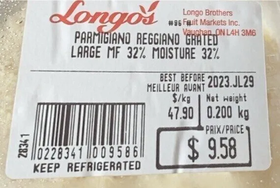 Parmigiano Reggiano Grated