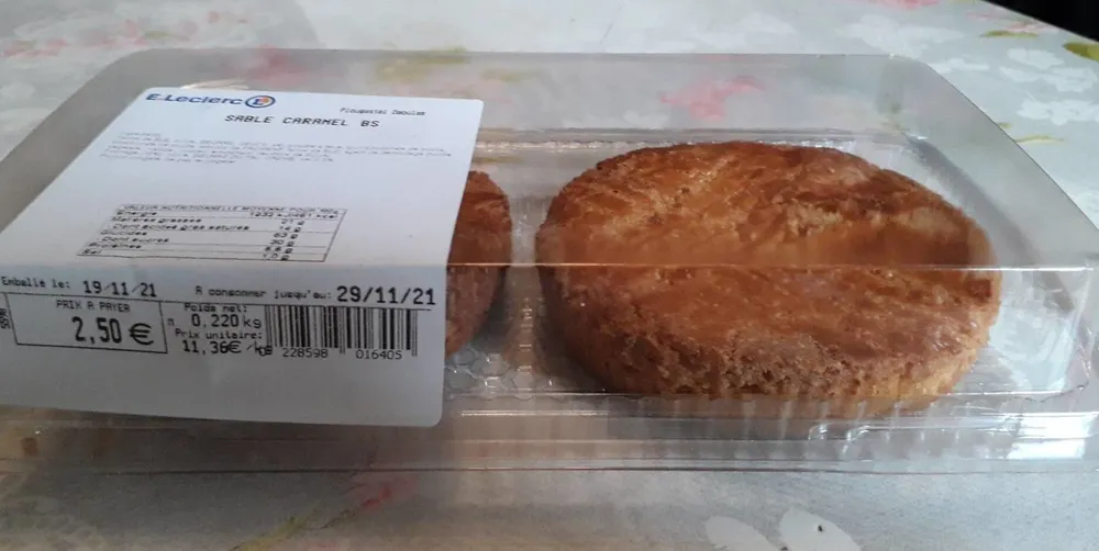 Sablé caramel