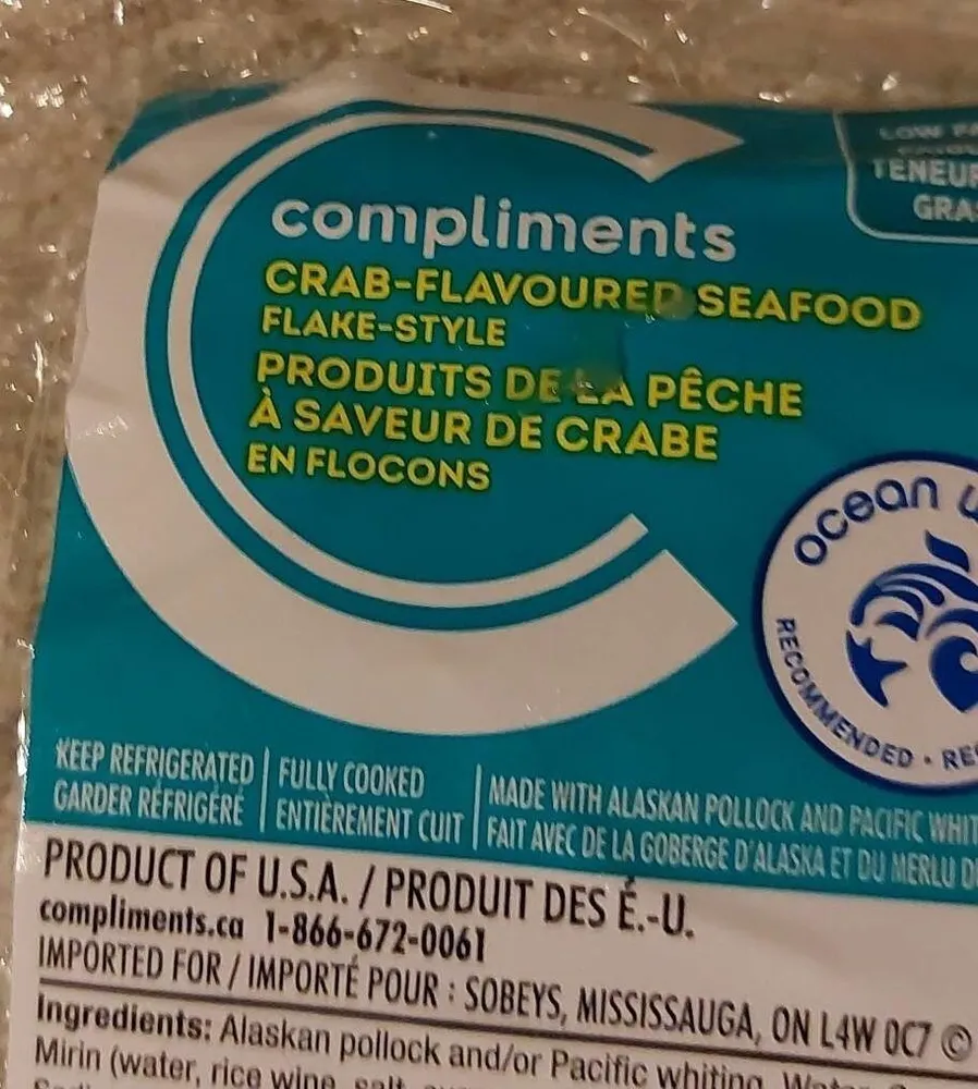 Crab Flavoured Seafood Flake Style