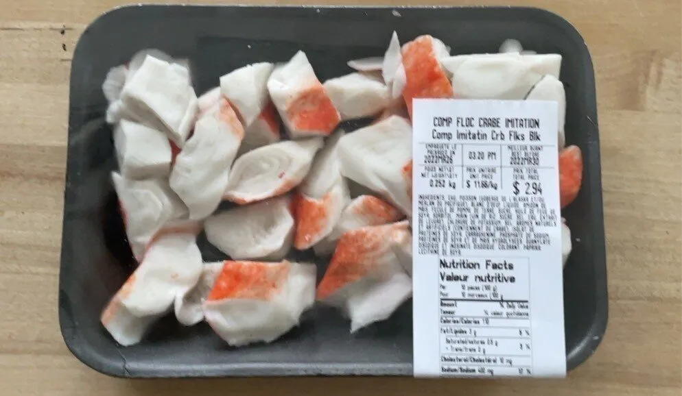flocon crabe imitation