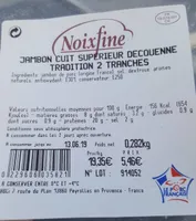 Jambon cuit supérieur decouenne tradition 2 tranches