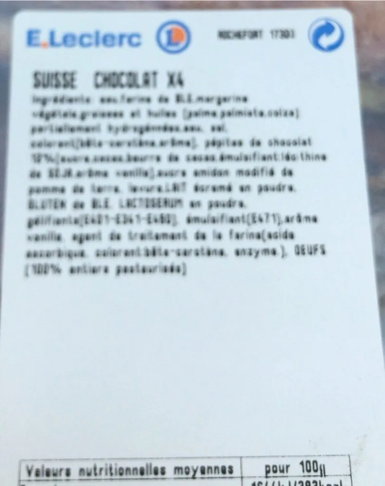 Suisse chocolat