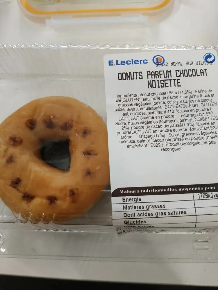 Donut parfum chocolat noisette