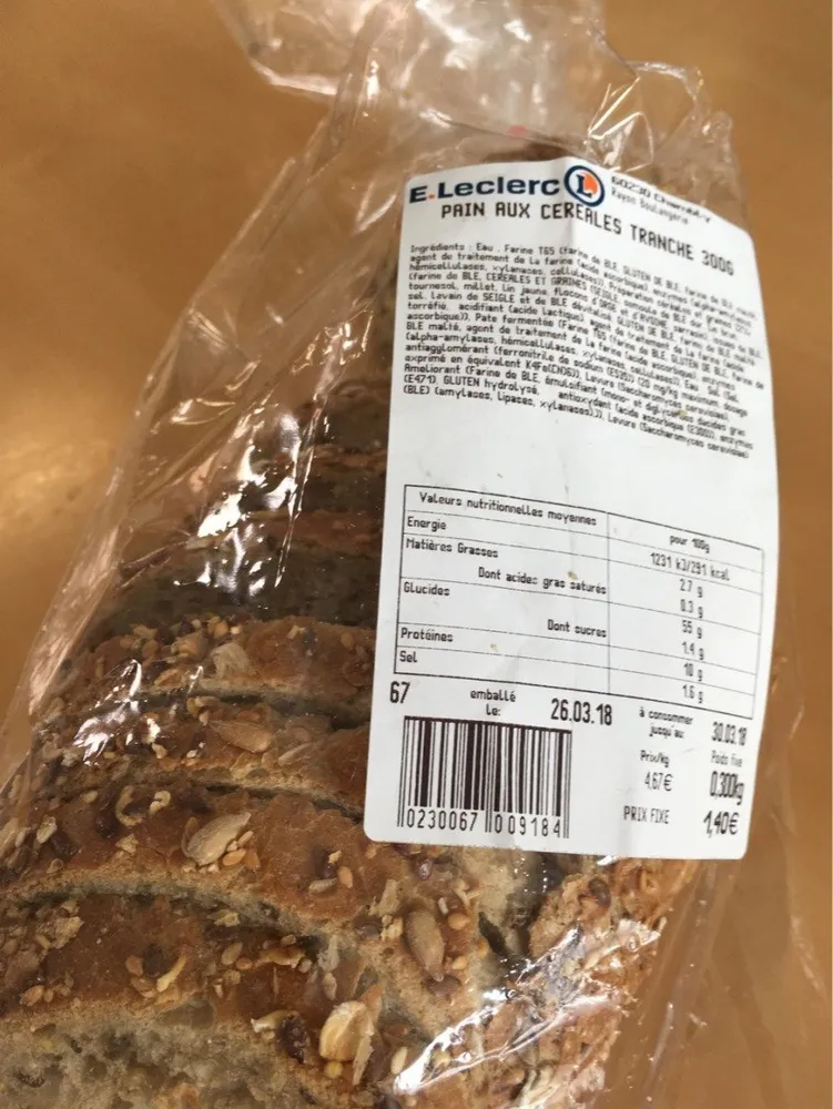 Pain aux cereales