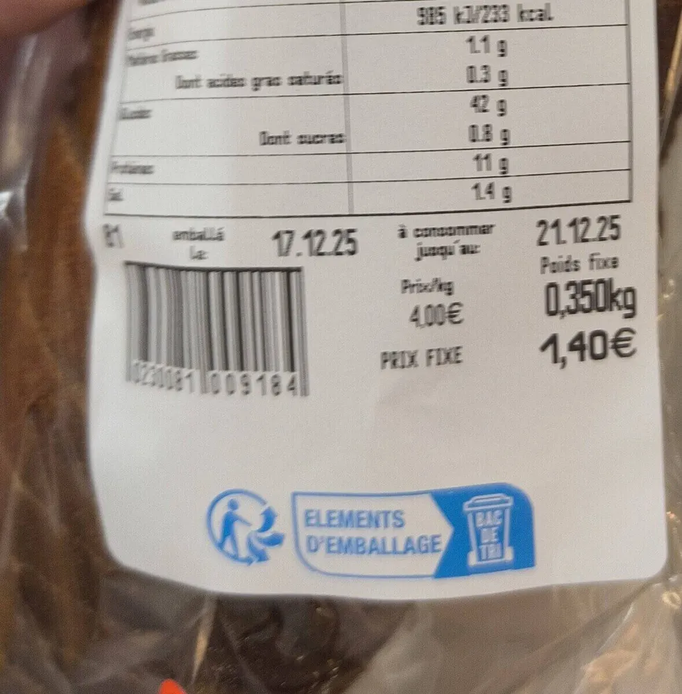 Pain de seigle
