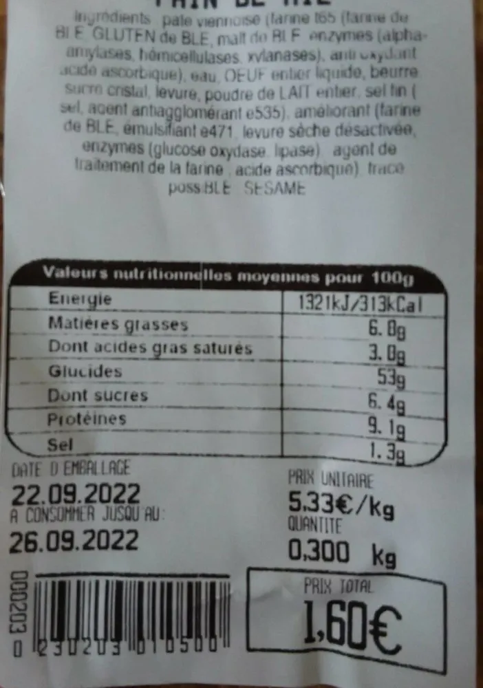 Pain de mie