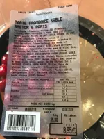 Tarte framboise sable breton 6 parts