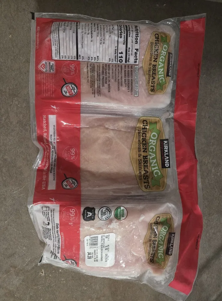 Organic Chick Breasts Boneless & Skinless
