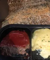 Meatloaf with mashed Yukon potatoes