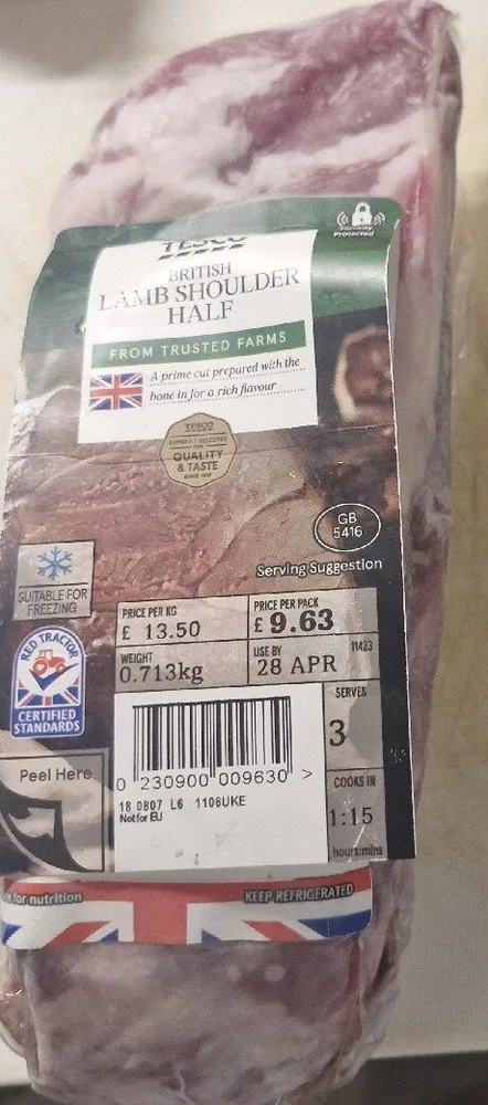 British Bone In Lamb Shoulder Half