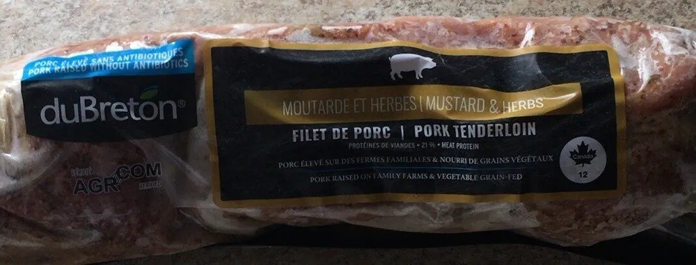 Filet de porc moutarde et herbes