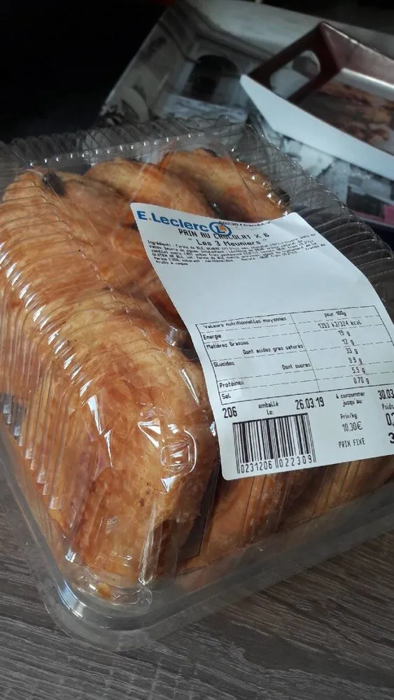 Pain au chocolat leclerc