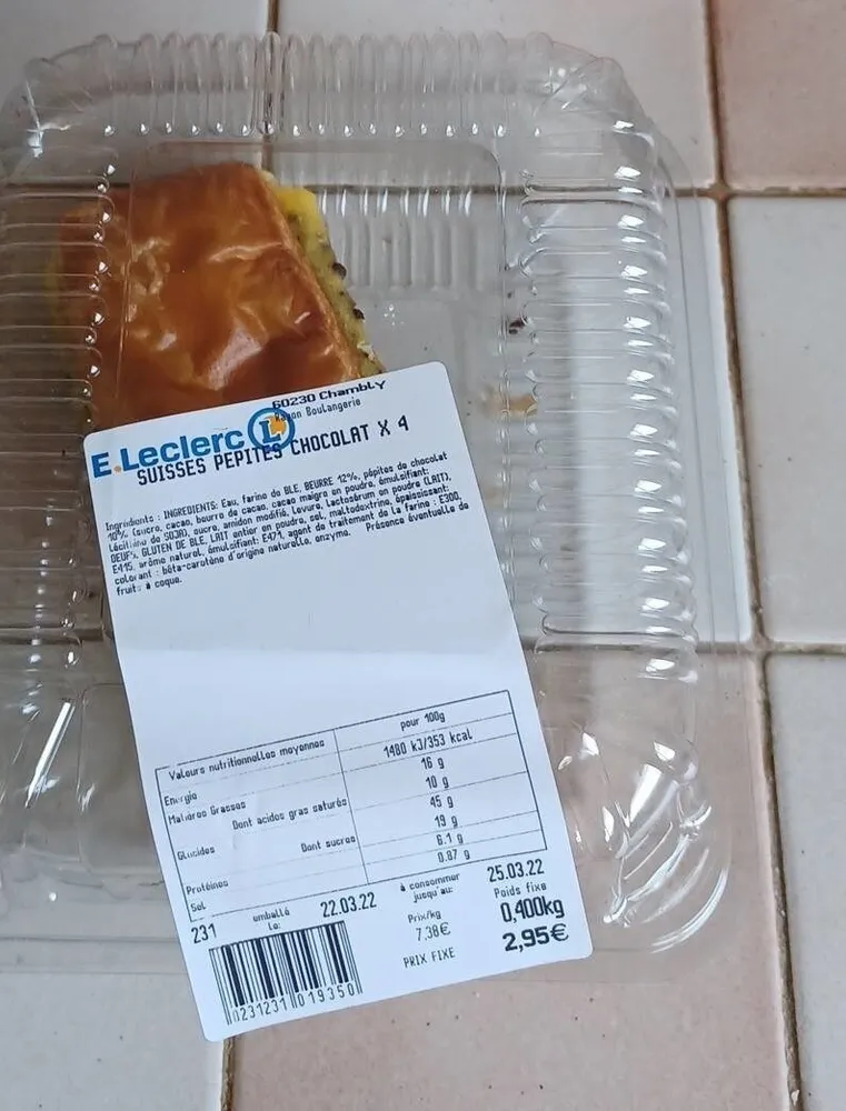 Suisses pépites chocolat