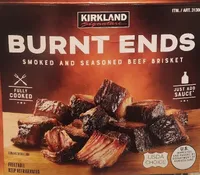Burnt Ends. Smoked And Seasoned Beef Brisket