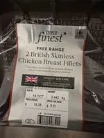 2 British Skinless Chicken Breasts
