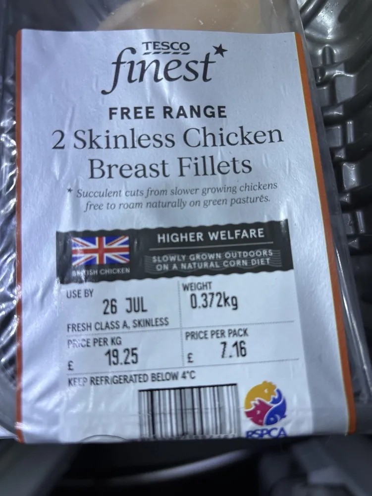 2 Skinless Chicken Breast Fillets